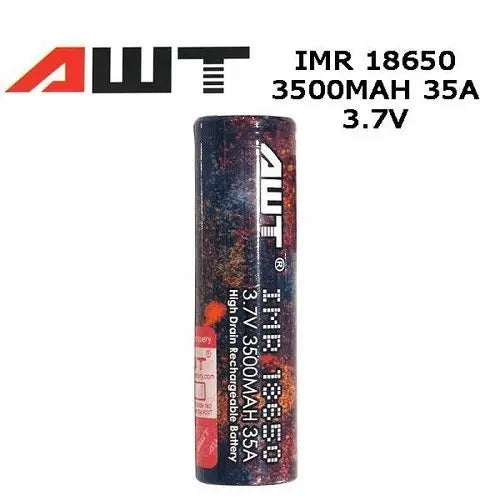 18650 AWT 3.7V 3500MAH 35A RAINBOW BATTERY single pack - Vape Mart Uk
