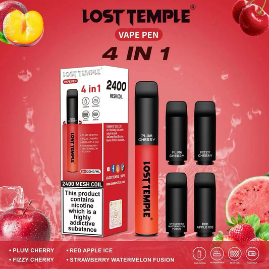 4 in 1 Lost temple 2400 Disposable Vape - Vape Mart Uk