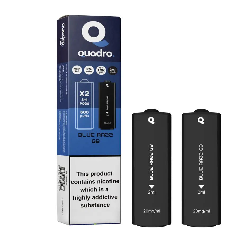 4 in 1 Quadro 2400 Puffs Replacement Pods - Vape Mart Uk