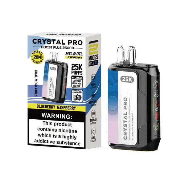 Crystal Pro Boost Plus 25000 Disposable Vape Pod Device - 20mg - Box of 5 My StoreNot Found Vape wholesale supplies