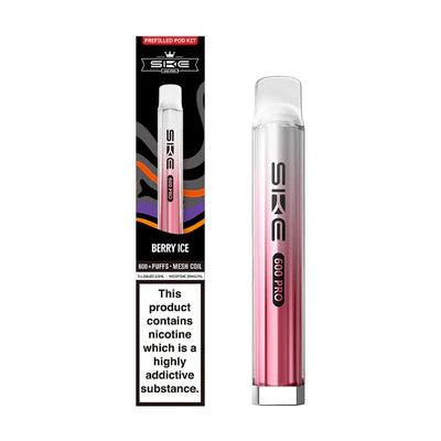 SKE Crystal 600 Pro Prefilled Pod Kit  Berry Ice