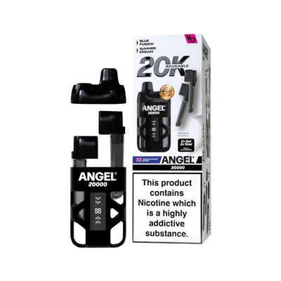 Angel 20K Puff Reusable  Black Edition (Blue Fusion \ Summer Dream)