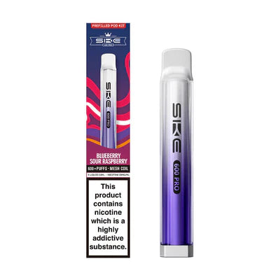 SKE Crystal 600 Pro Prefilled Pod Kit  Blueberry Sour Raspberry