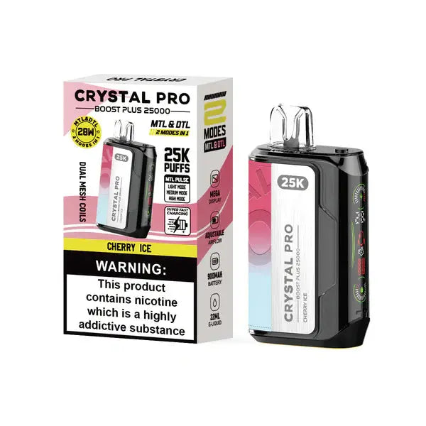 Crystal Pro Boost Plus 25000 Disposable Vape Pod Device - 20mg - Box of 5 My StoreNot Found Vape wholesale supplies