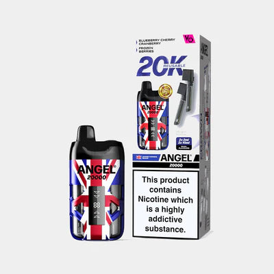 Angel 20K Puff Reusable  Crown Edition (Blueberry Cherry Cranberry \ Frozen Berries) NEW