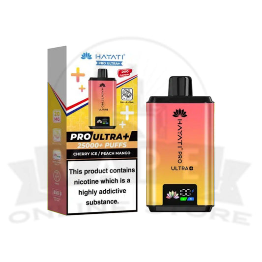 Hayati PRO ULTRA+ 25000+ PUFF  Cherry Ice Peach Mango