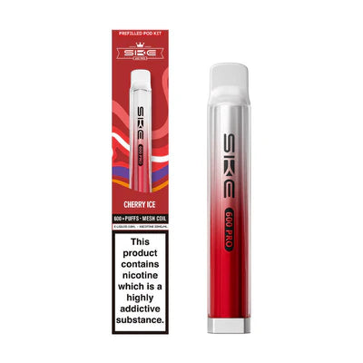 SKE Crystal 600 Pro Prefilled Pod Kit  Cherry Ice
