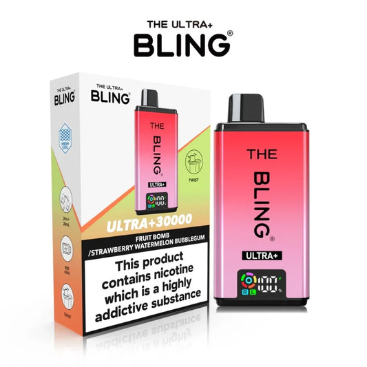 Bling 30K Puffs - Fruit Bomb / Strawberry Watermelon Bubblegum