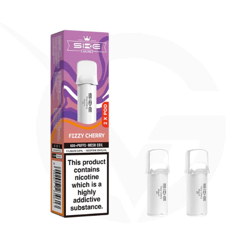 SKE Crystal Vape Pro 600 Prefilled Pods Compliant Post June 1st  FIZZY CHERRY