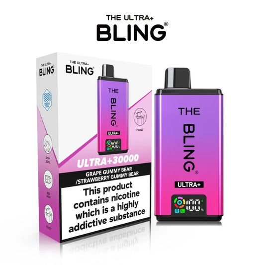 Bling 30K Puffs - Grape Gummy Bear / Strawberry Gummy Bear