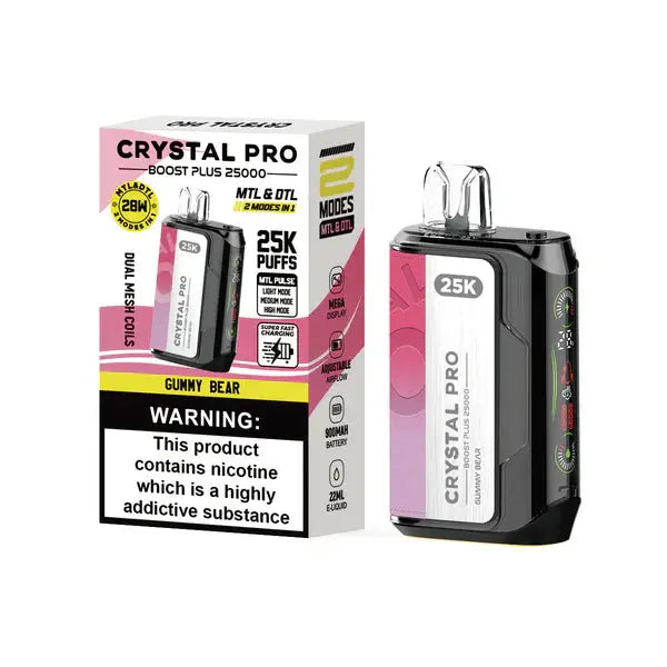 Crystal Pro Boost Plus 25000 Disposable Vape Pod Device - 20mg - Box of 5 My StoreNot Found Vape wholesale supplies