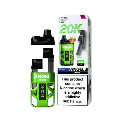 Angel 20K Puff Reusable  Green Edition (Fresh Mint \ Double Menthol)