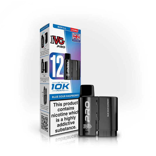 IVG Pro 12 Prefilled Replacement Pods  Blue Sour Raspberry