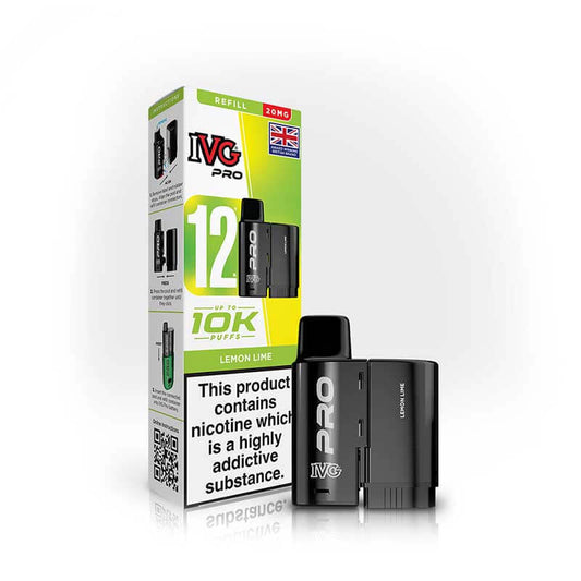IVG Pro 12 Prefilled Replacement Pods  Lemon Lime