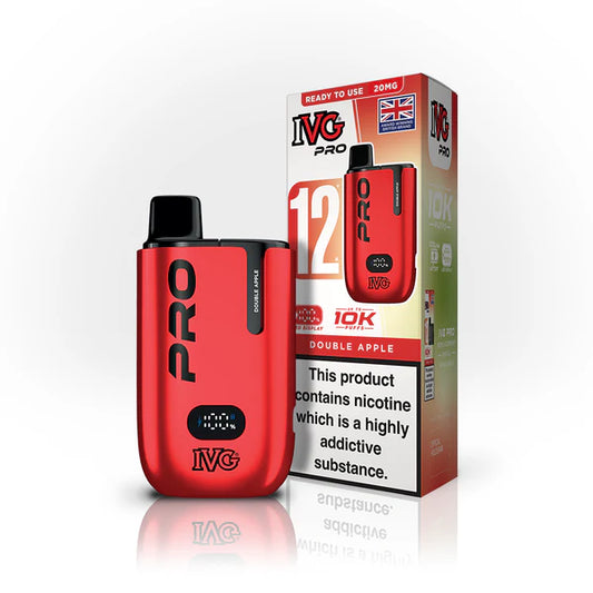 IVG Pro Legal 12K Big Puff Device Compliant Post June 1st  Double Apple