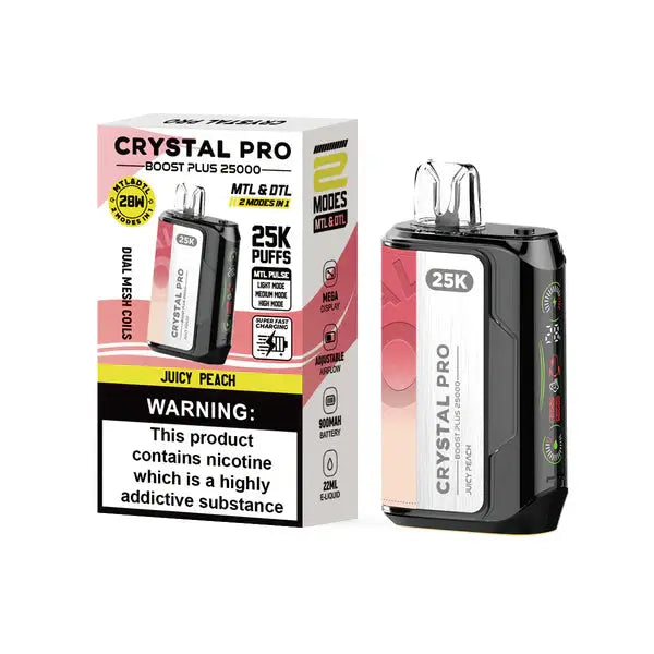 Crystal Pro Boost Plus 25000 Disposable Vape Pod Device - 20mg - Box of 5 My StoreNot Found Vape wholesale supplies