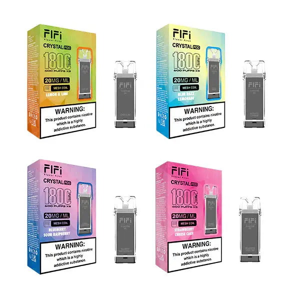 Flfi Crystal Replacement Vape Pods 1800 Puffs - Vape Mart Uk