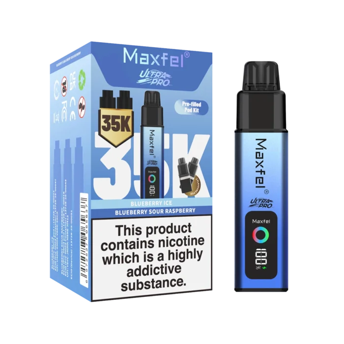 Maxfel Ultra Pro 35k Prefilled Vape Kit-Box of 5 Vape Wholesale Supplies