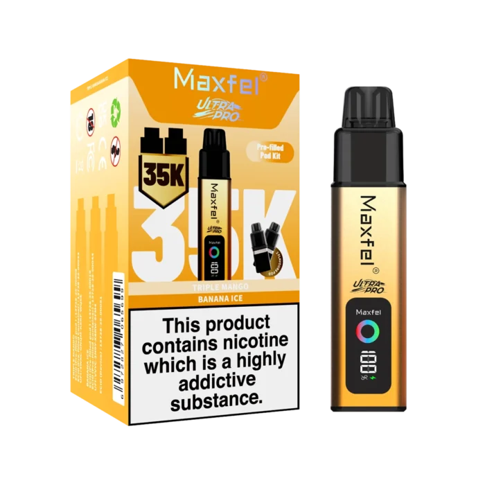 Maxfel Ultra Pro 35k Prefilled Vape Kit-Box of 5 Vape Wholesale Supplies