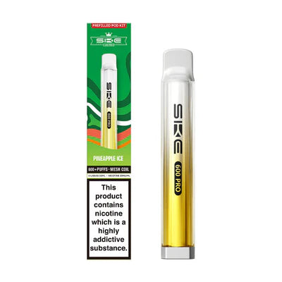 SKE Crystal 600 Pro Prefilled Pod Kit  Pineapple Ice