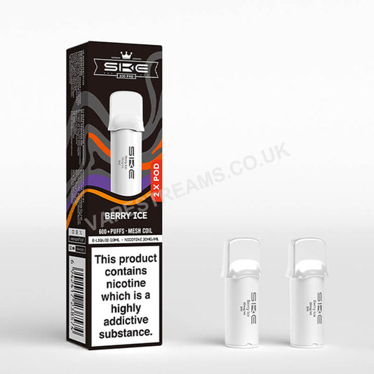 SKE Crystal Vape Pro 600 Prefilled Pods Compliant Post June 1st  BERRY ICE