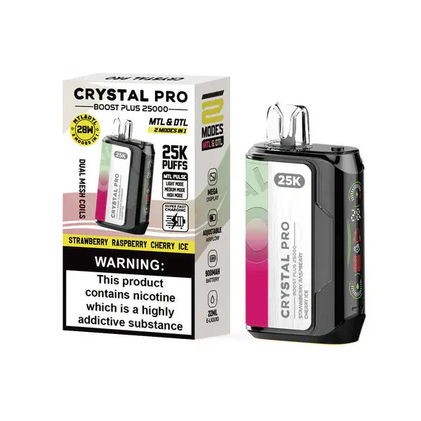 Crystal Pro Boost Plus 25000 Disposable Vape Pod Device - 20mg - Box of 5 My StoreNot Found Vape wholesale supplies