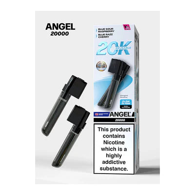Angel 20K PUFF Pods 2x (2ml pod+ 10ml refill)  Sky Blue Edition (Blue Sour Raspberry, Blue Razz Cherry)