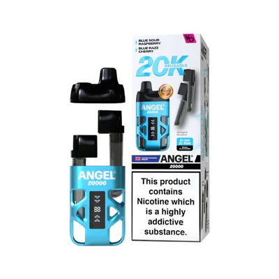 Angel 20K Puff Reusable  Sky Blue Edition (Blue Sour Raspberry \ Blue Razz Cherry)