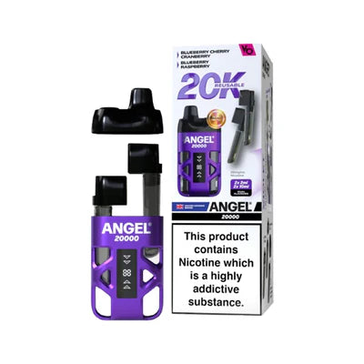 Angel 20K Puff Reusable  Violet Edition (Blueberry Cherry Cranberry \ Blueberry Raspberry)
