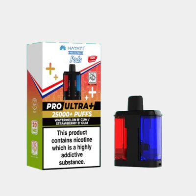 Hayati Pro Ultra+ 25K Pods Compliant Post June 1st  Watermelon B'Gum Strawberry B'Gum