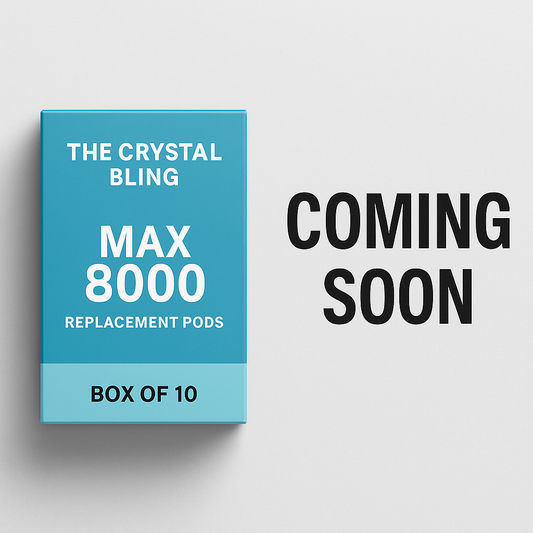 The Crystal Bling Max 8000 Replacement Pods – Box of 10 Crystal Bling