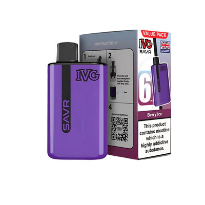 IVG SAVR Legal Big Puff Device  Berry Ice