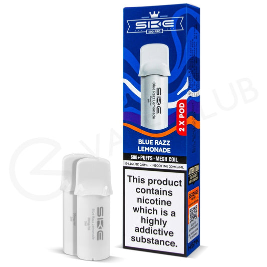 SKE Crystal Vape Pro 600 Prefilled Pods Compliant Post June 1st  BLUE RAZZ LEMONADE