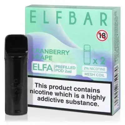 Elf Bar Elfa Pre-Filled Pods - Box of 10 - Vape wholesale supplies
