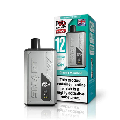 IVG Smart Max 10K Prefilled Vape Kit Compliant Post June 1st  Classic Menthol