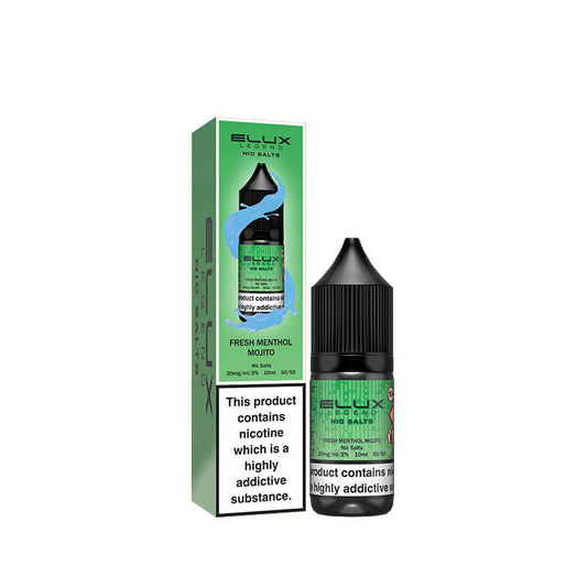 Elux Legend Nic Salts 10mg - Fresh Menthol Mojito