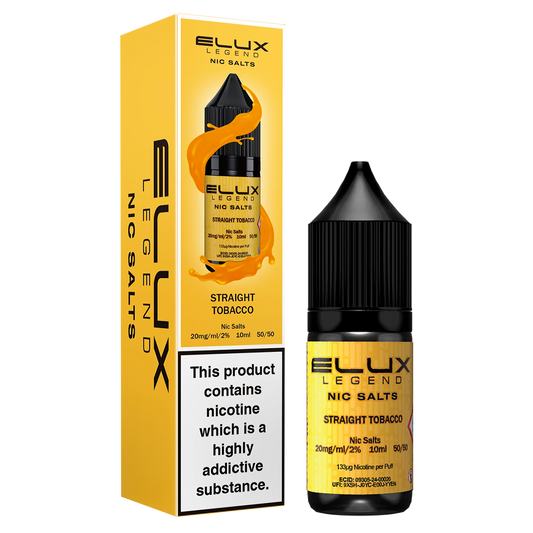 Elux Legend Nic Salts 10mg - Straight Tobacco