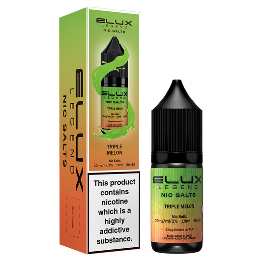 Elux Legend Nic Salts 10mg - Triple Melon