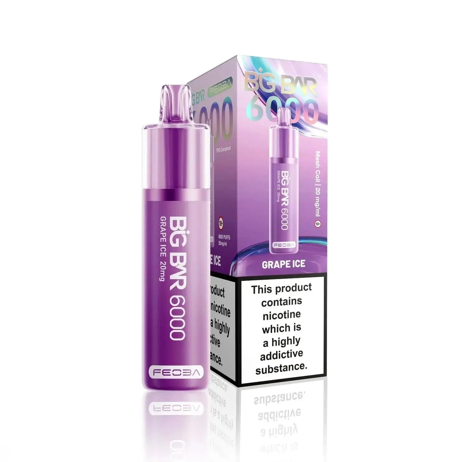 Feoba Big Bar 6000 Puffs Disposable Vape Box of 5 My StoreNot Found Vape wholesale supplies