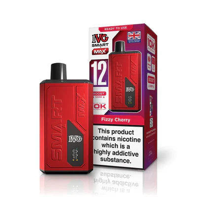 IVG Smart Max 10K Prefilled Vape Kit Compliant Post June 1st  Fizzy Cherry