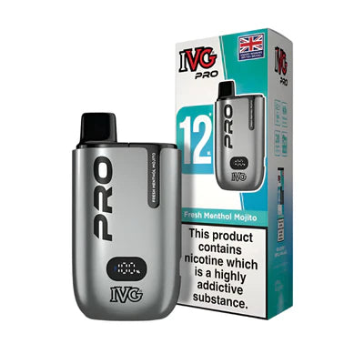 IVG Pro Legal 12K Big Puff Device Compliant Post June 1st  Fresh Menthol Mojito
