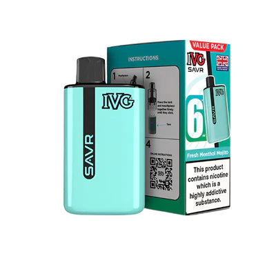 IVG SAVR Legal Big Puff Device  Fresh Menthol Mojito