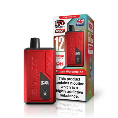 IVG Smart Max 10K Prefilled Vape Kit Compliant Post June 1st  Frozen Watermelon