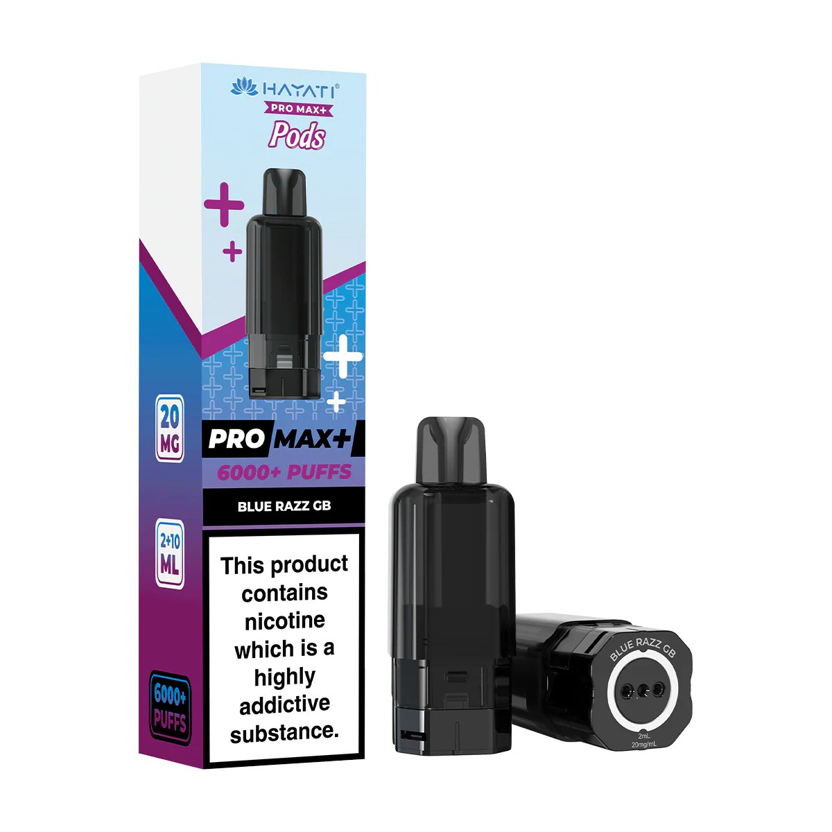 Hayati Pro Max+ 6000+ Pods Blue Razz GB