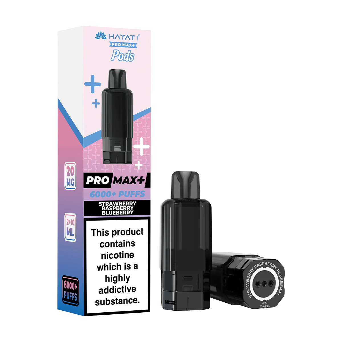 Hayati Pro Max+ 6000+ Pods Strawberry Raspberry Blueberry