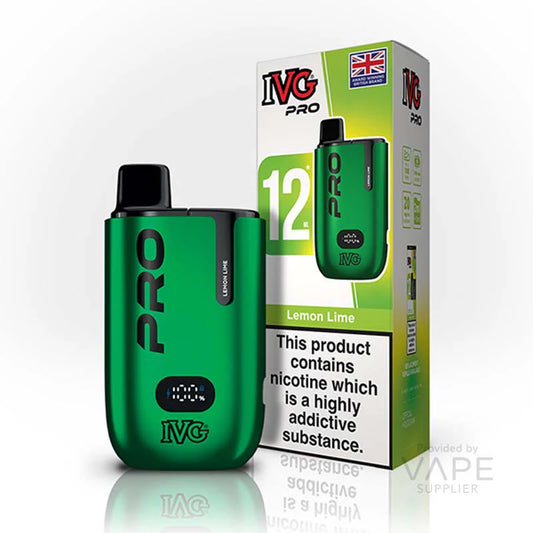 IVG Pro Legal 12K Big Puff Device Compliant Post June 1st  Lemon Lime