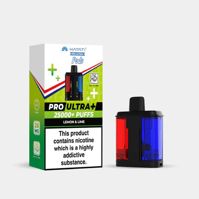 Hayati Pro Ultra+ 25K Pods Compliant Post June 1st  Lemon & Lime
