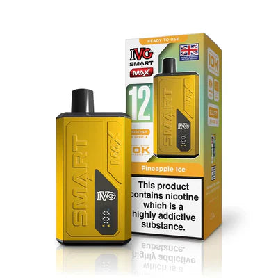 IVG Smart Max 10K Prefilled Vape Kit Compliant Post June 1st  Pineapple Ice