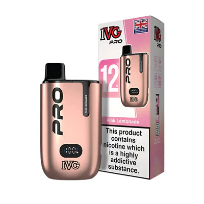 IVG Pro Legal 12K Big Puff Device Compliant Post June 1st  Pink Lemonade