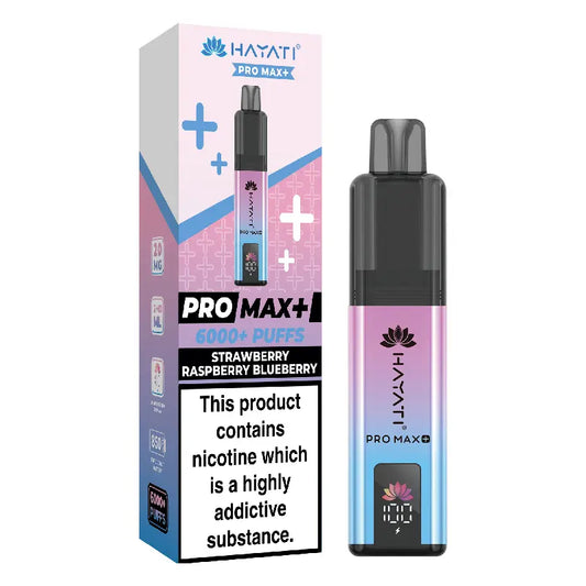 Hayati PRO MAX 6k+ Kit  Strawberry Raspberry Blueberry BOX OF 5